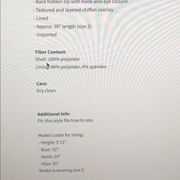 Vera wang “smoke” strapless chiffon dress - Picture 4 of 6